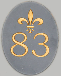 Oval Slate Number